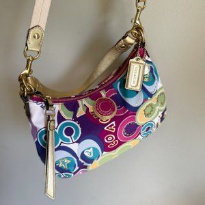 Coach Poppy Pop C Signature Graffiti Shoulder Bag Crossbody